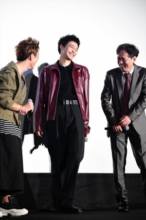 映画『あの頃、君を追いかけた』初日舞台挨拶に登壇した中田圭祐