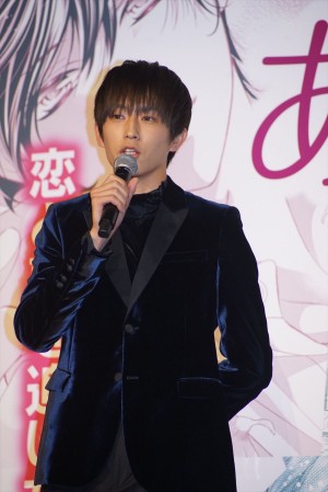 映画『あのコの、トリコ。』初日舞台挨拶に登壇した杉野遥亮