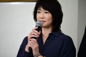 火曜ドラマ『中学聖日記』制作発表会見に出席した夏川結衣