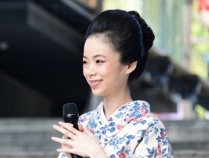 『僕とシッポと神楽坂』番組発表イベントに出席した趣里