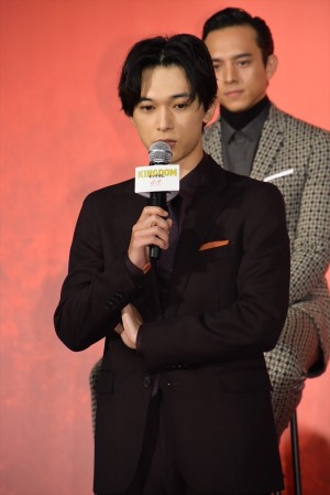 映画『キングダム』製作報告会見に登壇した吉沢亮