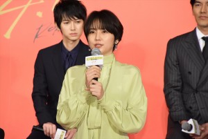 映画『キングダム』製作報告会見に登壇した長澤まさみ