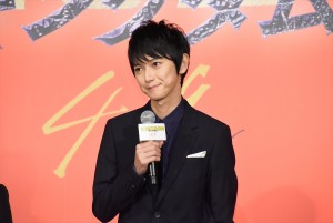 映画『キングダム』製作報告会見に登壇した本郷奏多