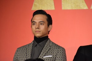 映画『キングダム』製作報告会見に登壇した満島真之介