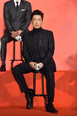 映画『キングダム』製作報告会見に登壇した大沢たかお