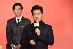 映画『キングダム』製作報告会見に登壇した大沢たかお