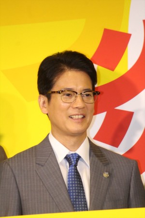 『ハラスメントゲーム』完成披露試写＆記者会見に登場した唐沢寿明