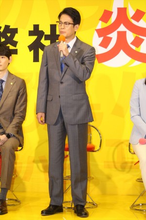 『ハラスメントゲーム』完成披露試写＆記者会見に登場した唐沢寿明