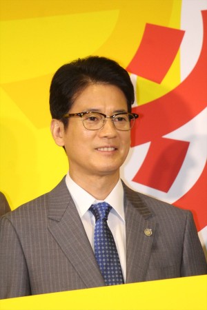 『ハラスメントゲーム』完成披露試写＆記者会見に登場した唐沢寿明