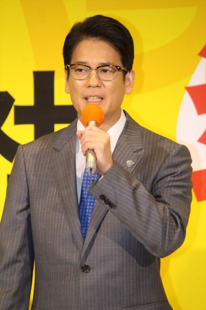 『ハラスメントゲーム』完成披露試写＆記者会見に登場した唐沢寿明