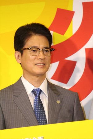 『ハラスメントゲーム』完成披露試写＆記者会見に登場した唐沢寿明