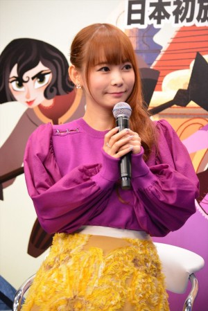『ラプンツェル ザ・シリーズ／コロナの壁を越えて』全国プロモーション出陣式に登場した中川翔子