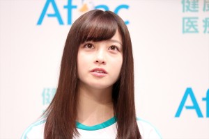 「アフラックの健康応援医療保険」商品発表会に登壇した橋本環奈