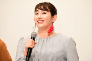 映画『走れ！T校バスケット部』プレミア試写会に登場した早見あかり