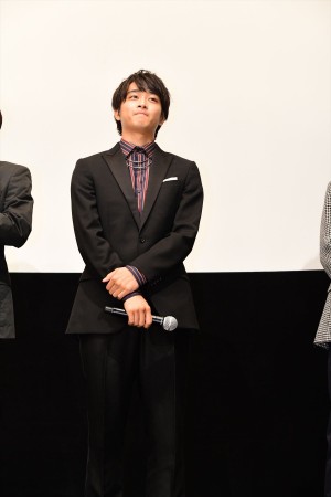 映画『走れ！T校バスケット部』プレミア試写会に登場した佐藤寛太