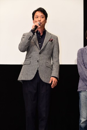 映画『走れ！T校バスケット部』プレミア試写会に登場した椎名桔平