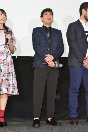 映画『ムタフカズ』初日舞台挨拶に登壇した成河