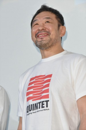 映画『ムタフカズ』初日舞台挨拶に登壇した桜庭和志