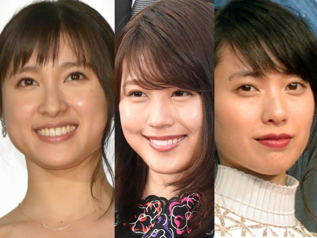 （左から）土屋太鳳、有村架純、戸田恵梨香