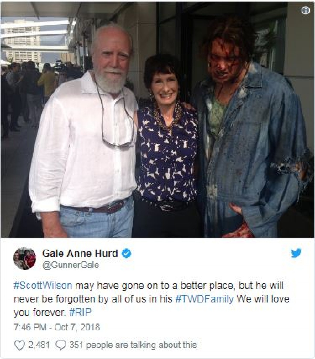 『ウォーキング・デッド』ハーシェル役の俳優、死去　共演キャスト追悼