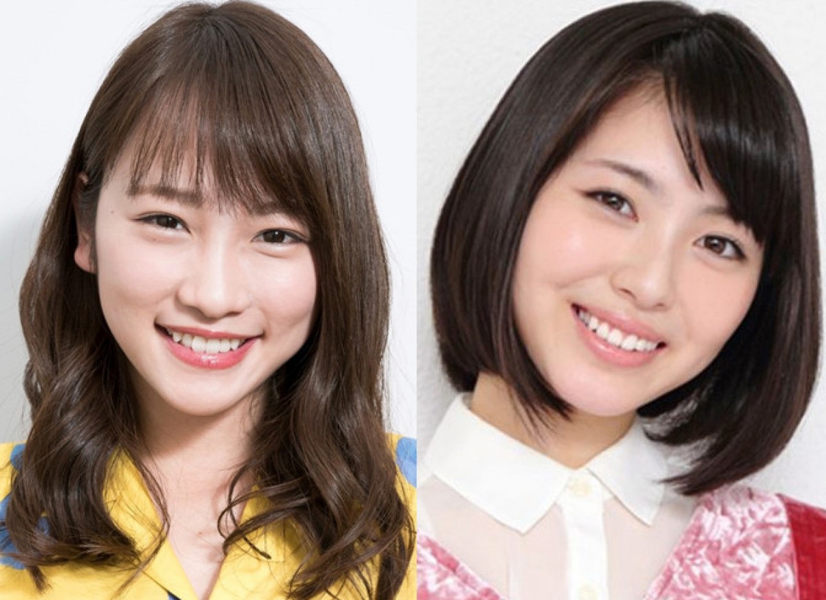 (左から)川栄李奈、浜辺美波