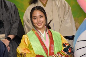 映画『ドラえもん　のび太の月面探査記』製作発表会見に登壇した広瀬アリス