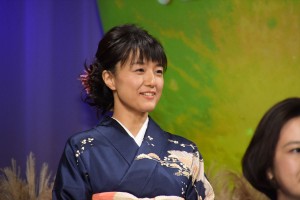 映画『ドラえもん　のび太の月面探査記』製作発表会見に登壇したかかずゆみ