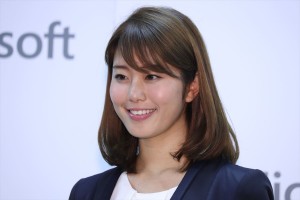 日本マイクロソフト記者説明会に登場した稲村亜美