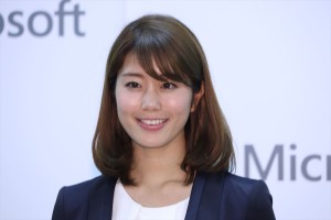 日本マイクロソフト記者説明会に登場した稲村亜美