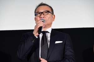 映画『かぞくいろ‐RAILWAYS わたしたちの出発‐』完成披露試写会に登壇した國村隼