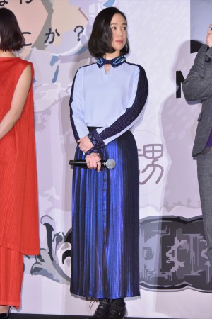 映画『億男』初日舞台挨拶に登壇した黒木華