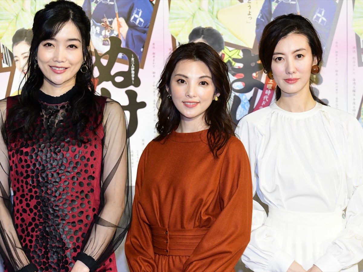 土曜時代ドラマ『ぬけまいる~女三人伊勢参り~』試写会にて