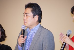 『あいあい傘』公開直前舞台挨拶に登壇した立川談春