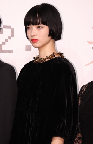 映画『来る』製作報告会に登壇した小松菜奈