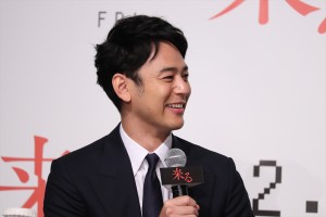 映画『来る』製作報告会に登壇した妻夫木聡
