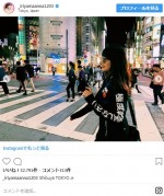 日本に一時帰国の入山杏奈、渋谷に降臨 ※「入山杏奈」インスタグラム」