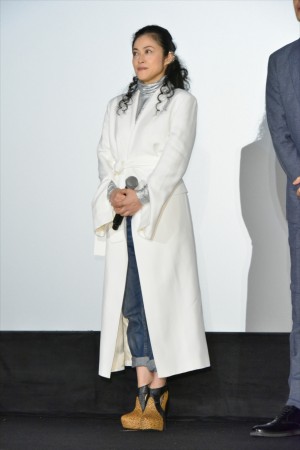 映画『オズランド 笑顔の魔法おしえます。』公開記念舞台挨拶に登場した濱田マリ