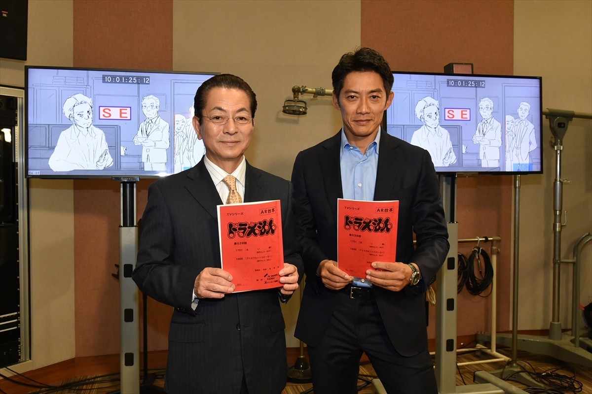 水谷豊&反町隆史、アニメ『ドラえもん』のアフレコに挑戦