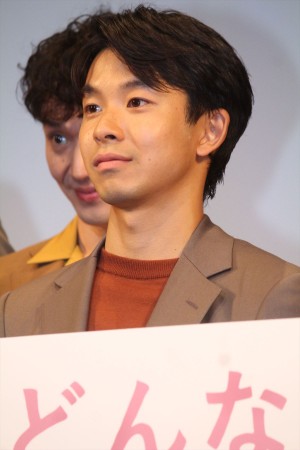 映画『母さんがどんなに僕を嫌いでも』完成披露試写会に登壇した太賀