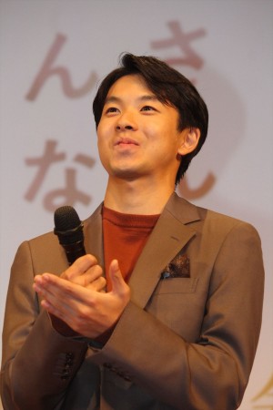 映画『母さんがどんなに僕を嫌いでも』完成披露試写会に登壇した太賀