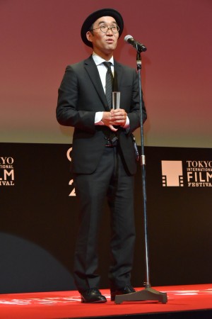 第31回東京国際映画祭アウォード・セレモニーに登場した野尻克己監督