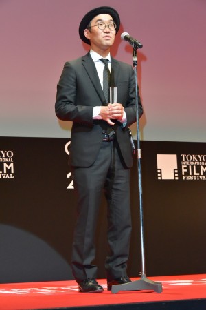 第31回東京国際映画祭アウォード・セレモニーに登場した野尻克己監督