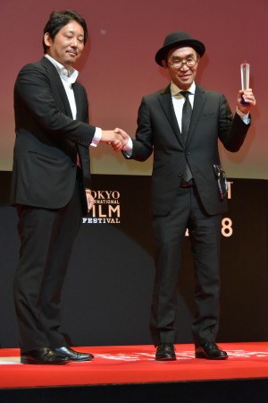 第31回東京国際映画祭アウォード・セレモニーに登場した野尻克己監督