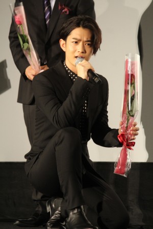 映画『スマホを落としただけなのに』初日舞台挨拶に登壇した千葉雄大