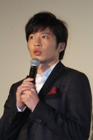 映画『スマホを落としただけなのに』初日舞台挨拶に登壇した田中圭