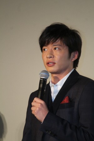 映画『スマホを落としただけなのに』初日舞台挨拶に登壇した田中圭