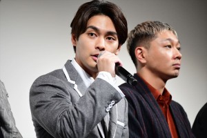 映画『夜明け』完成披露試写会 舞台挨拶に登壇した柳楽優弥