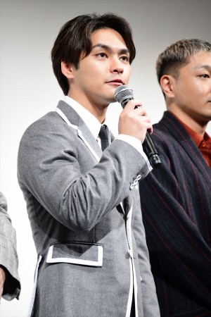 映画『夜明け』完成披露試写会 舞台挨拶に登壇した柳楽優弥