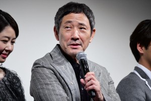 映画『夜明け』完成披露試写会 舞台挨拶に登壇した小林薫