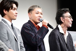 映画『夜明け』完成披露試写会 舞台挨拶に登壇したYOUNG DAIS